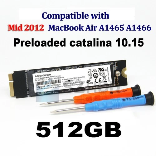 512GB RE THNSNS256GMFP SSD 17+7pin For MacBook Air 11” A1465 13” A1466 Mid 2012