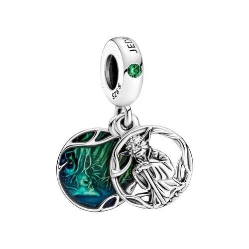 Yoda Dangle Charm 925 Sterling Silver Openwork Bead for Charm Bracelets and Neck - Picture 1 of 1