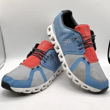 On Cloud 5 Push Sneakers US Men's Size 12 Niagara Chambray Comfort Running Shoes