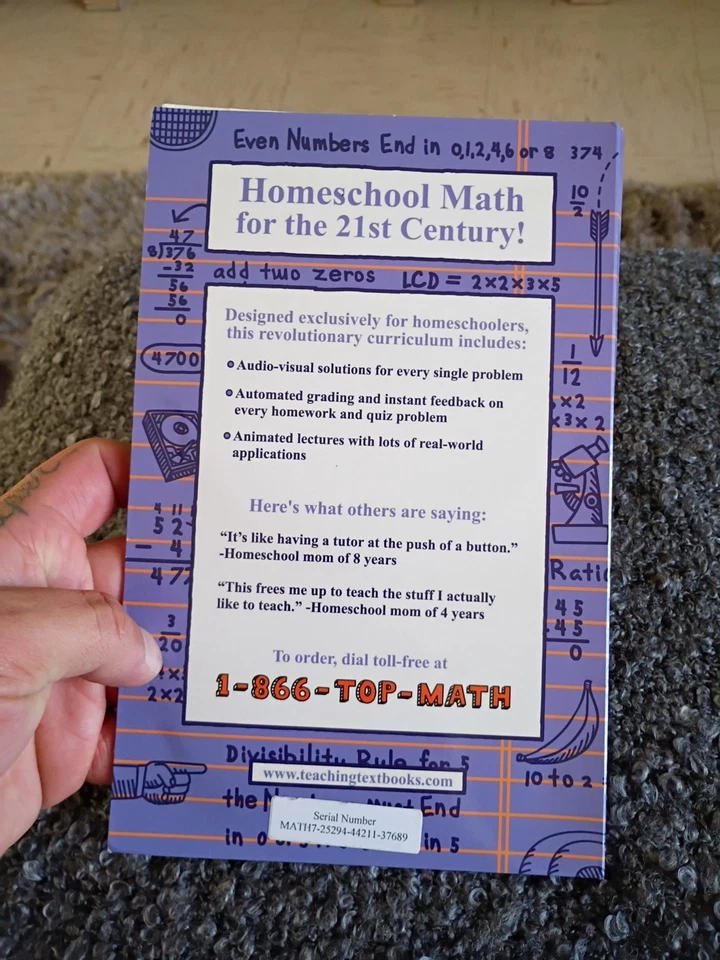 🔥 Teaching Textbooks Math 7 CD-ROM Set - Image 3 of 3