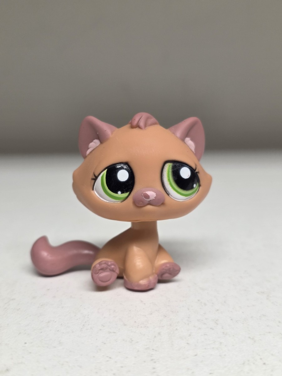 LITTLEST PET SHOP LPS MAUVE TABBY CAT KITTEN #1710 ACCESSORIES B