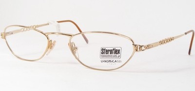 Sferoflex LUXOTTICA 2482 108 Gold UNIQUE EYEGLASSES GLASSES 49-19-140mm Italy
