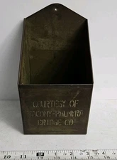 Vintage Tacony Palmyra Bridge Co Heavy Steel Metal Advertising Map Holder? Rare