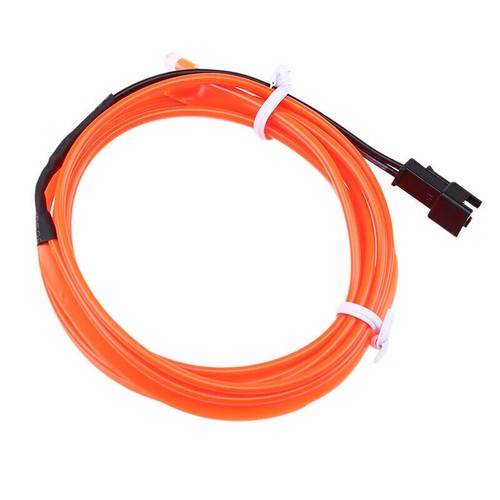 Orange LED Car Interior Decor Atmosphere Wire Strip Light Lamp Accessories 12V 、 - Picture 5 of 8