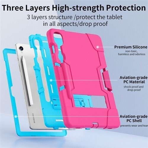 Kids Shockproof Rugged Stand Case Cover For Samsung Galxy Tab S9 Plus 11" 12.4" - Picture 100 of 157