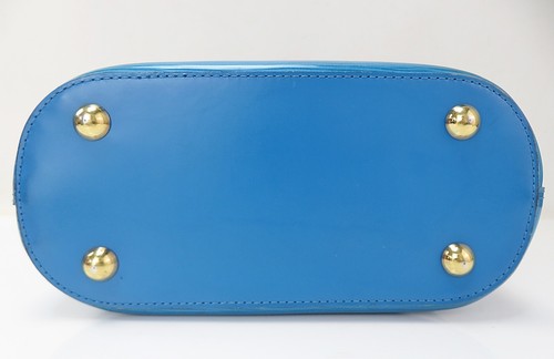Autentica borsa a mano in vinile LOUIS VUITTON Lagoon Bay Blue Epi Plage #52747 - Foto 6 di 11