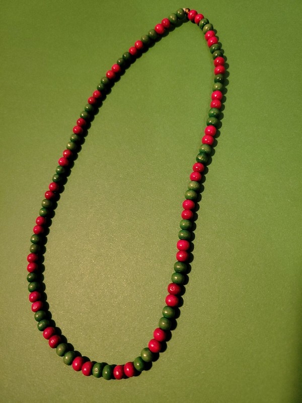 Skinny Color Bead Lightweight Elastic Necklace