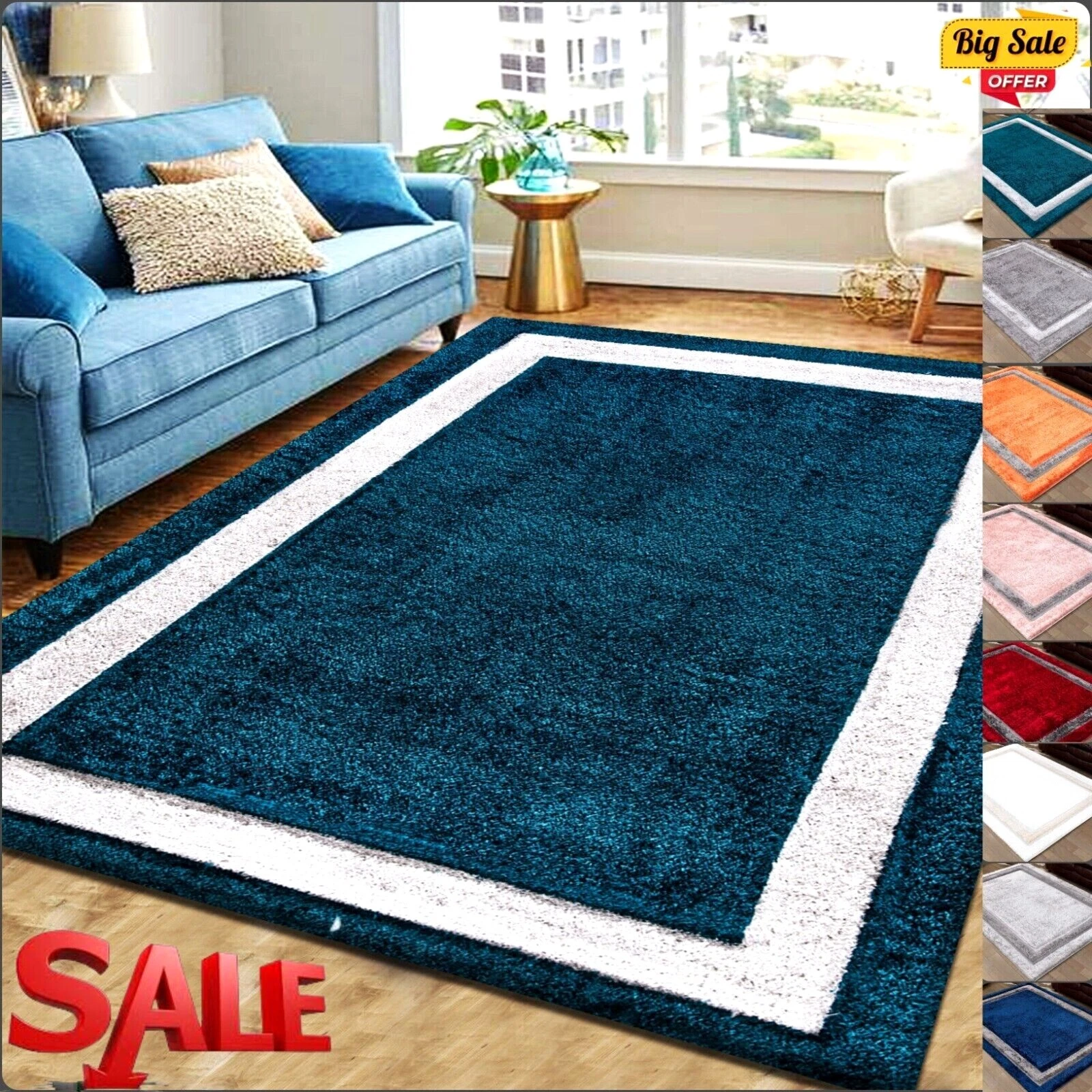 Luxury Modern Shaggy Rugs Hallway Runner Living Room Bedroom Carpet Floor Mats
Opens in a new window