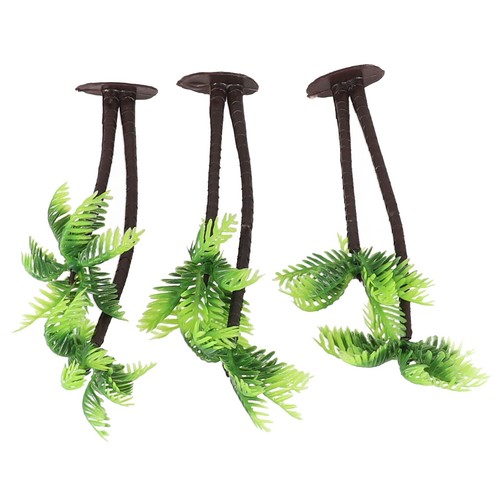 Plastic Coconut Palm Tree For Beach Scenery Aquarium Toy Decoration Ornaments - Picture 10 of 18