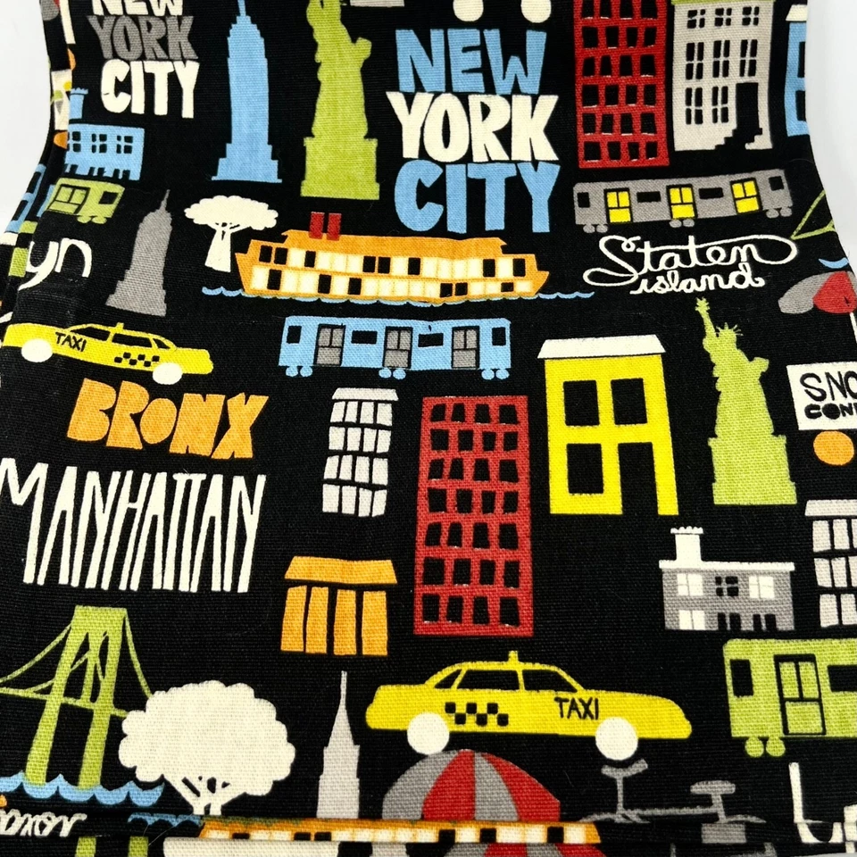 Cortinas de tela de la ciudad de Nueva York para litera café o tela patio estampado Kaufmann Foto 2 de 4