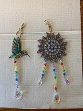 DA022 - GORGEOUS SUNCATCHER DIAMOND ART - FINISHED/COMPLETED, Set of 2 Large