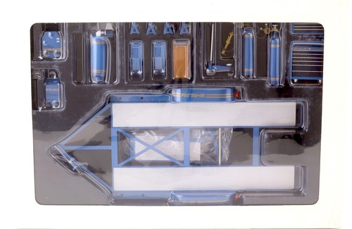 1:18 Gmp Shop Tool and Trailer Set Shelby Blue Wcc108bt