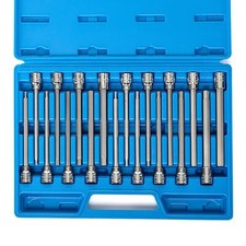 10079a Extra Long Allen Hex Bit Socket Set 18 Piece Sae And Metric Allen Socket