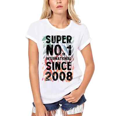 Damen Grafik T-Shirt aus Biobaumwolle Super No1 International Seit 2008   Super