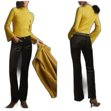 Anthropologie Pilcro Demilune Mid Rise Bootcut Velvet Jeans size 32 NWT