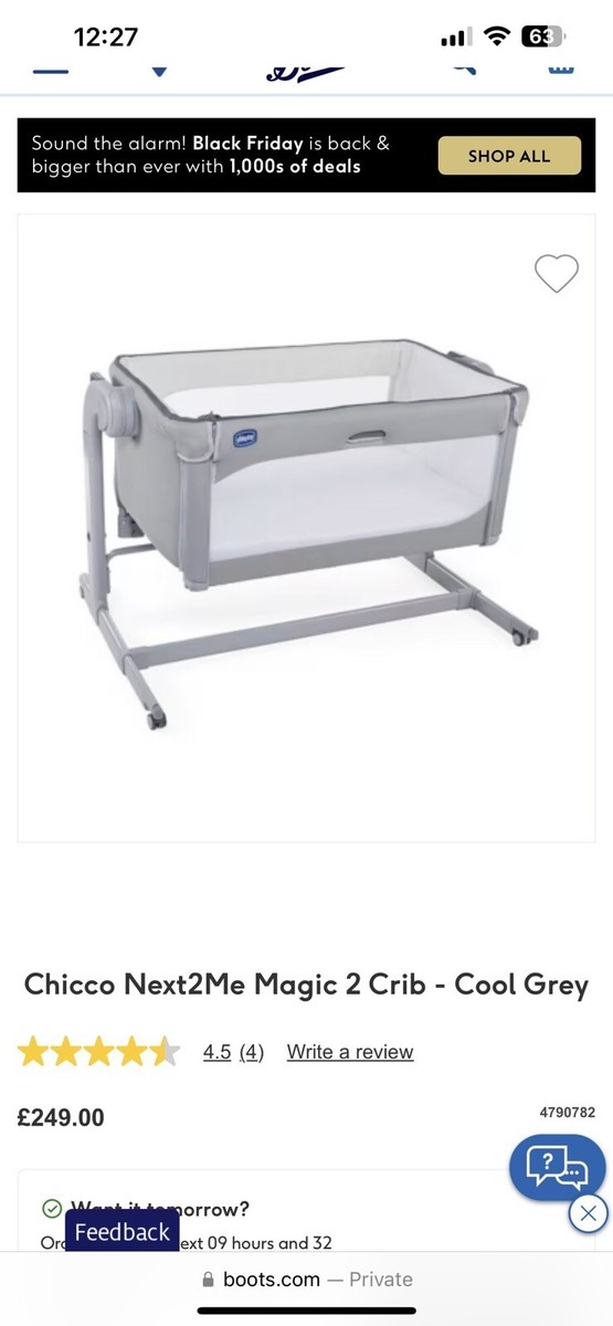 chico next to me crib UK