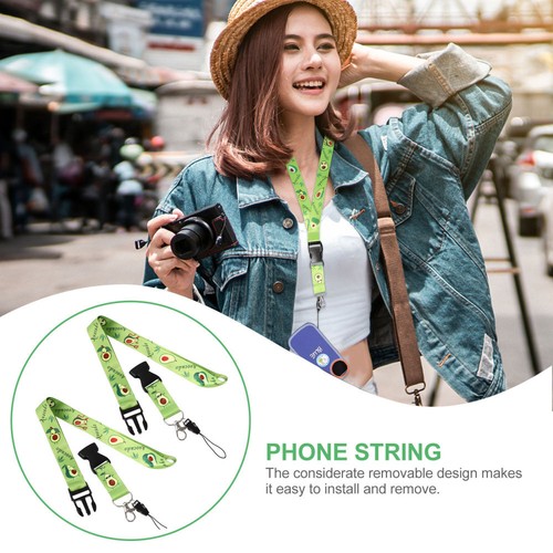 2 Pcs Mobile Phone Straps Miss Women's Chain Lanyards for Traveling - Zdjęcie 9 z 10