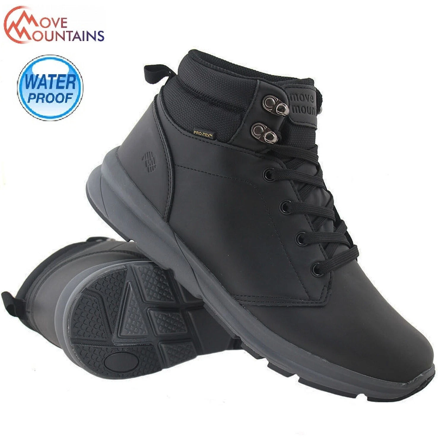 MENS WATERPROOF HIKING WALKING LIGHTWEIGHT WORK CASUAL BOOTS SHOE ANKLE TRAIL SZ