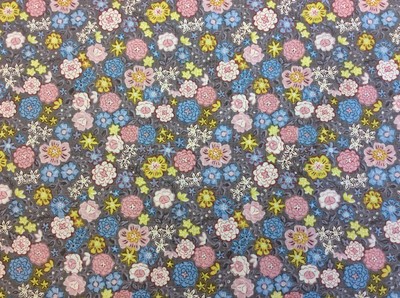 Lewis And Irene - Flo's Little Flowers D#FLO4 Col.3 100% Baumwolle 1/4 Meter