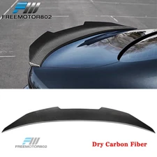 Fit 21-25 BMW G22 4 Series G82 M4 Coupe Dry Carbon Fiber PSM Style Trunk Spoiler