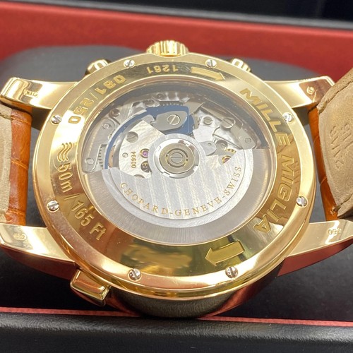 Montre chronographe Chopard Mille Miglia 44 mm or jaune fendue seconde 16/1261 - Photo 8 sur 11