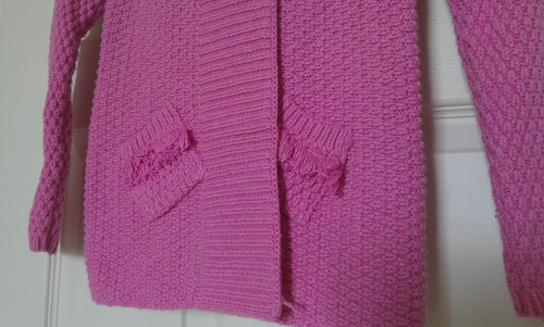 Matilda Jane Girls Pink Hooded Make-Believe Autumn Sunset Sweater - Size 6 - Picture 3 of 8