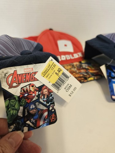 Marvel Avengers Graphic & Sonic Hat Kids 8+ Yrs Lot Of 3 Hats - Picture 2 of 8
