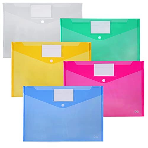 Kunststoff Umschläge Poly Umschläge 10 Stück Klar Dokument Ordner US Letter Format - Bild 1 von 9