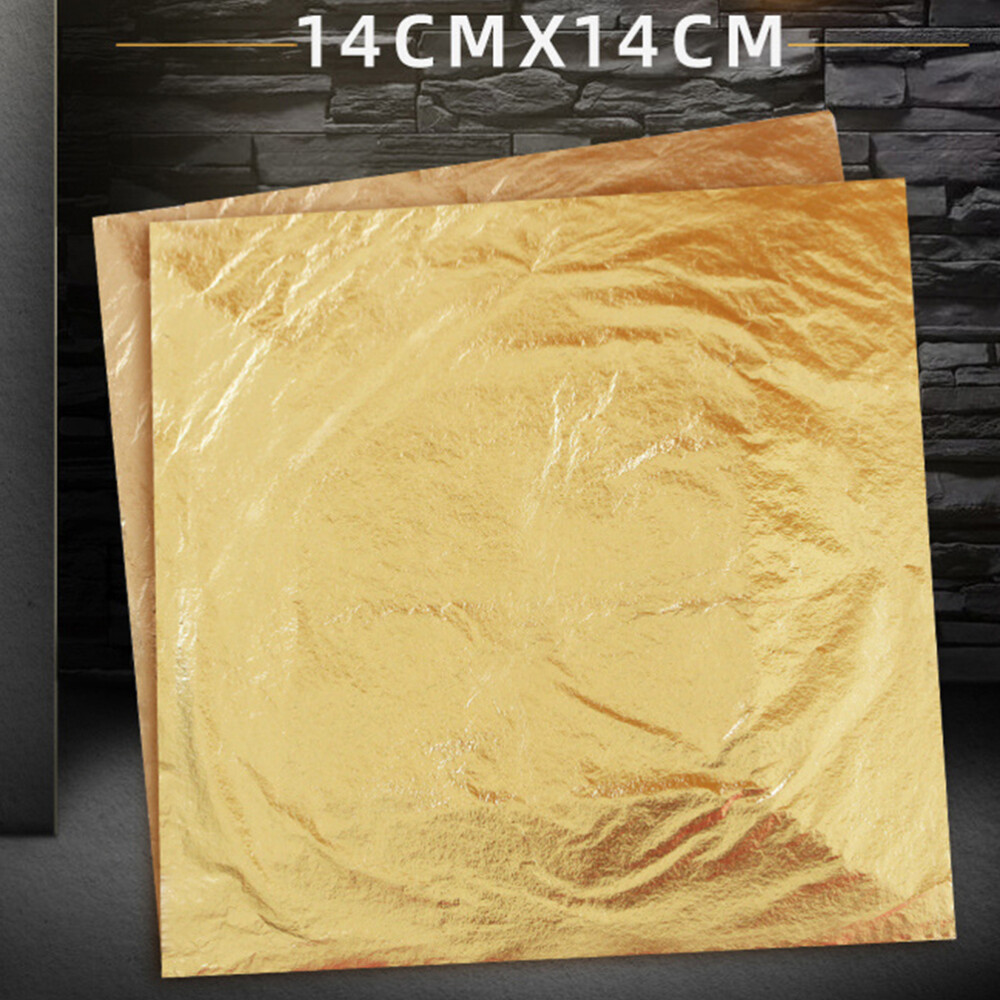 100pcs Golden Foil Paper for Food & Art Decoration eBay