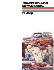 1976 Jeep CJ Wrangler Scrambler Shop Service Repair Manual Engine Drivetrain OEM
