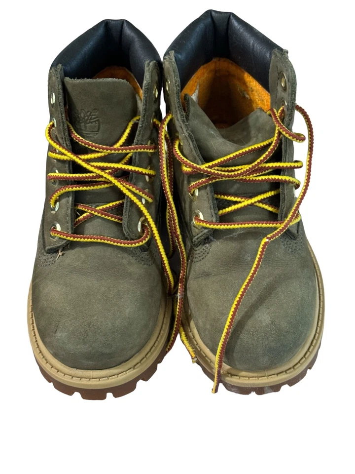 BOTA IMPERMEABLE TIMBERLAND PREMIUM 6" VERDE NIÑO TALLA US 9 Foto 3 de 3