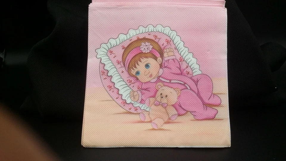 10 SERVILLETAS DE PAPEL ROSA, ducha de bebé, bautizo, bautismo, suministros para fiestas, bautizo Foto 3 de 4