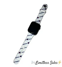 Champion Rubber Apple iWatch Band 38/40mm 42/44mm Wrist Strap for iWatch White