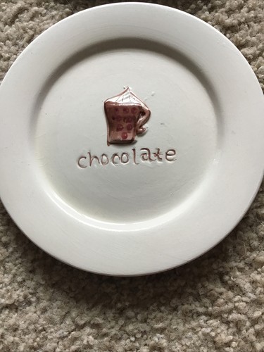 PAI Dessert Plates Set Of 4. Different Chocolate On Each One. SWEET! - Picture 2 of 6