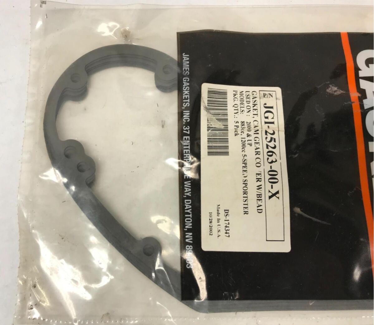 Harley JGI-25263-00-X Lot of (5) Cam Gear Cover Gasket | eBay Harley JGI-25263-00-X Lot of (5) Cam Gear Cover Gasket | eBay