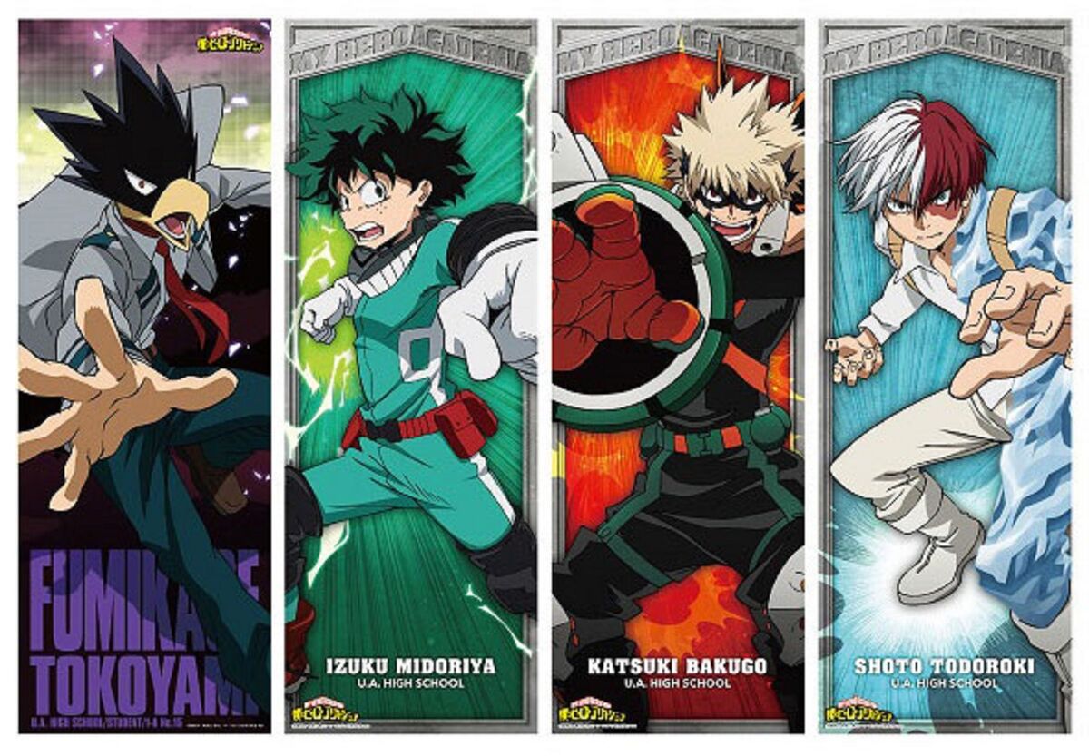 8PCS/set My Hero Academia Midoriya Izuku Bakugou Katsuki Shoto A3 Posters  Print