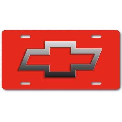 Chevrolet Logo Blue//White Aluminum Novelty License Plate Tag for Front Car-Truck