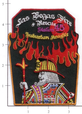Nevada - Las Vegas Station 45 NV Fire Dept Patch - Suburban Knights