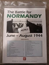 GMT Games: The Battle For Normandy Expansion New In Zip Fast Shipping