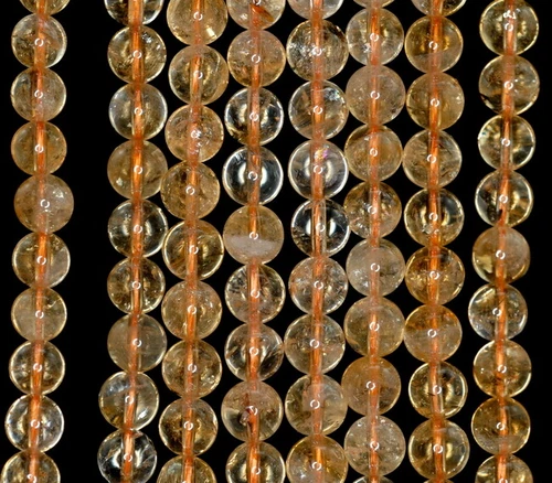 7 mm Gelber Citrin Edelstein Grd A Rund 15 Zoll (90189289-678) - Bild 1 von 4