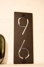 Personalized Home Address Sign 13"h x 5"w 2 digits Custom House Number Plaque
