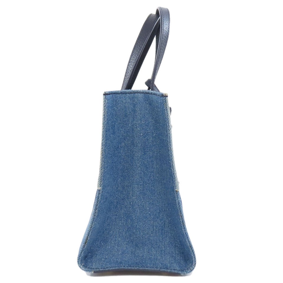 Kate Spade Patchwork 2WAY Handbag Denim Women s Used kate spade eBay