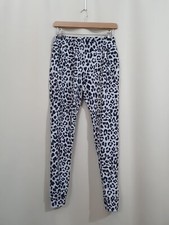 NWT Ladies Size S/M Elasticated Waist Grey Leopard Print Leggings By MISSLOOK