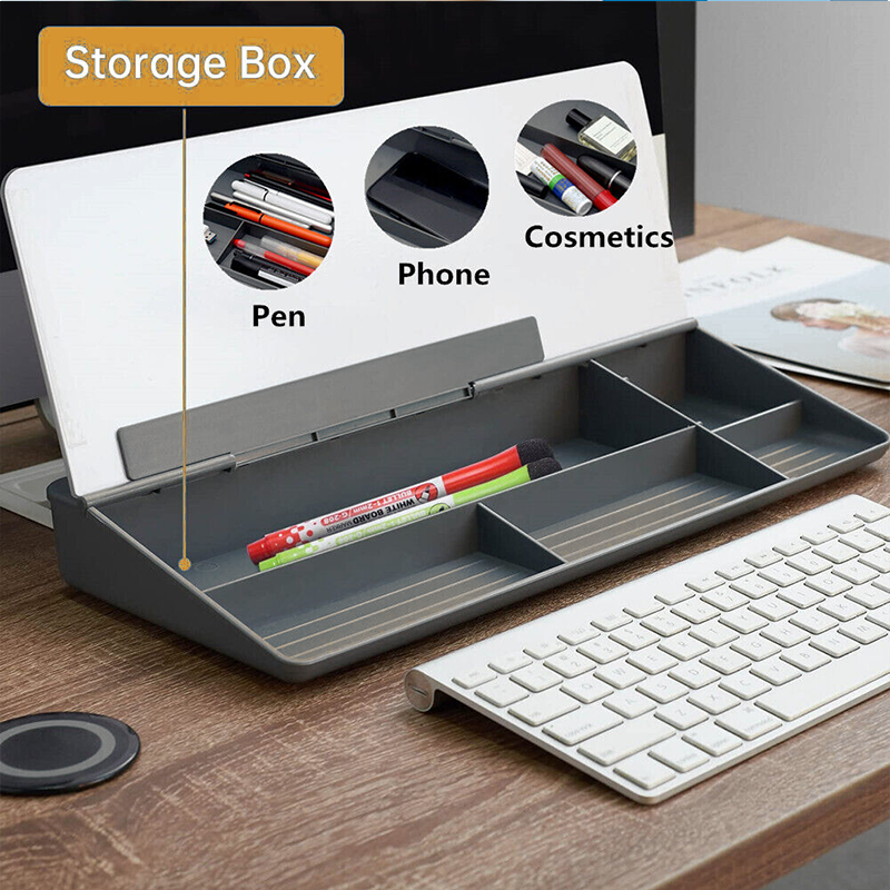 Glass Desktop Buddy Whiteboard Desk Buddy Note Memo Borad Erase White