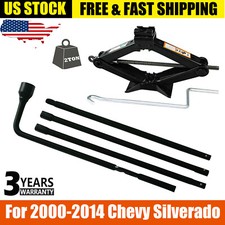 For 2000-2014 Chevy Silverado 1500 2500 3500 Spare Tire Tool Kit Scissor Jack