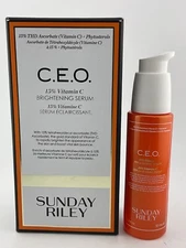 SUNDAY RILEY C.E.O. 15% Vitamin C Brightening Serum 1.7oz / 50ml NEW IN BOX!