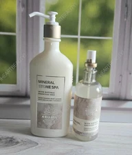 bath and body works mineral stone spa body lotion & essential oil mist
