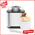 Ice Cream Maker Machine 2-Qt for Kids W/ Scooper Double Insulated Freezer Silver