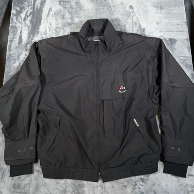 Vintage Zero Restriction Jacket Mens Large Black Tour Lite Golf Sahalee 1998 PGA