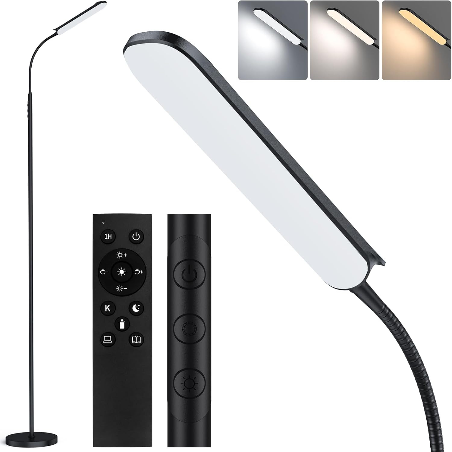 Lampada da terra LED dimmerabile 18W con telecomando
